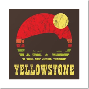 Yellowstone Bison Posters and Art